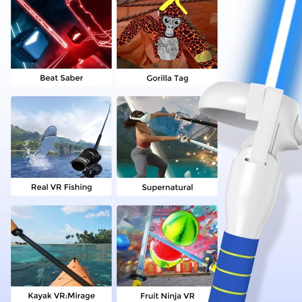 ✨BNWT - Game Handle Accessories Compatible with Quest2 Controller Extensions✨